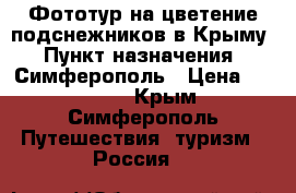 Фототур на цветение подснежников в Крыму › Пункт назначения ­ Симферополь › Цена ­ 25 000 - Крым, Симферополь Путешествия, туризм » Россия   